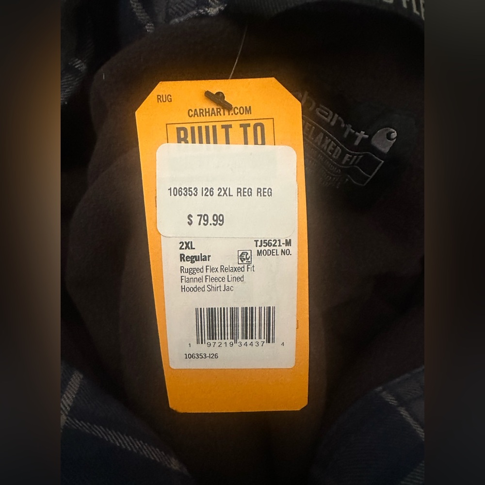 NEW Carhartt Rugged Flex Plaid Shirt Jacket - Picture 2 of 3